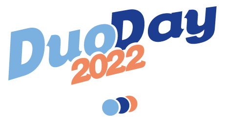 Logo du DUODAY 2022 tricolor
